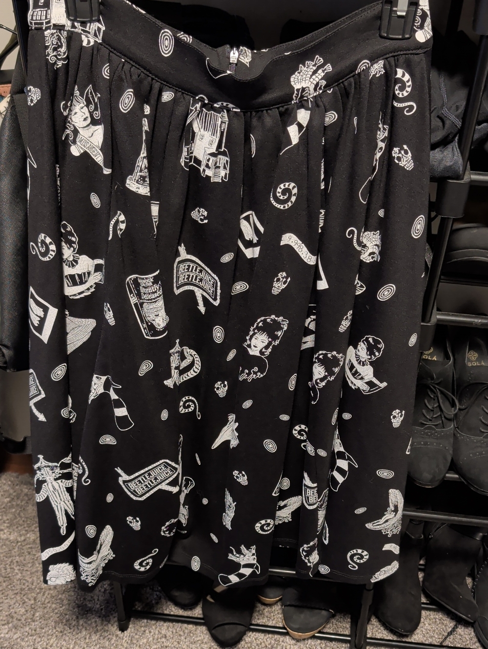 La Femme En Noir Beetlejuice Afterlife Skirt